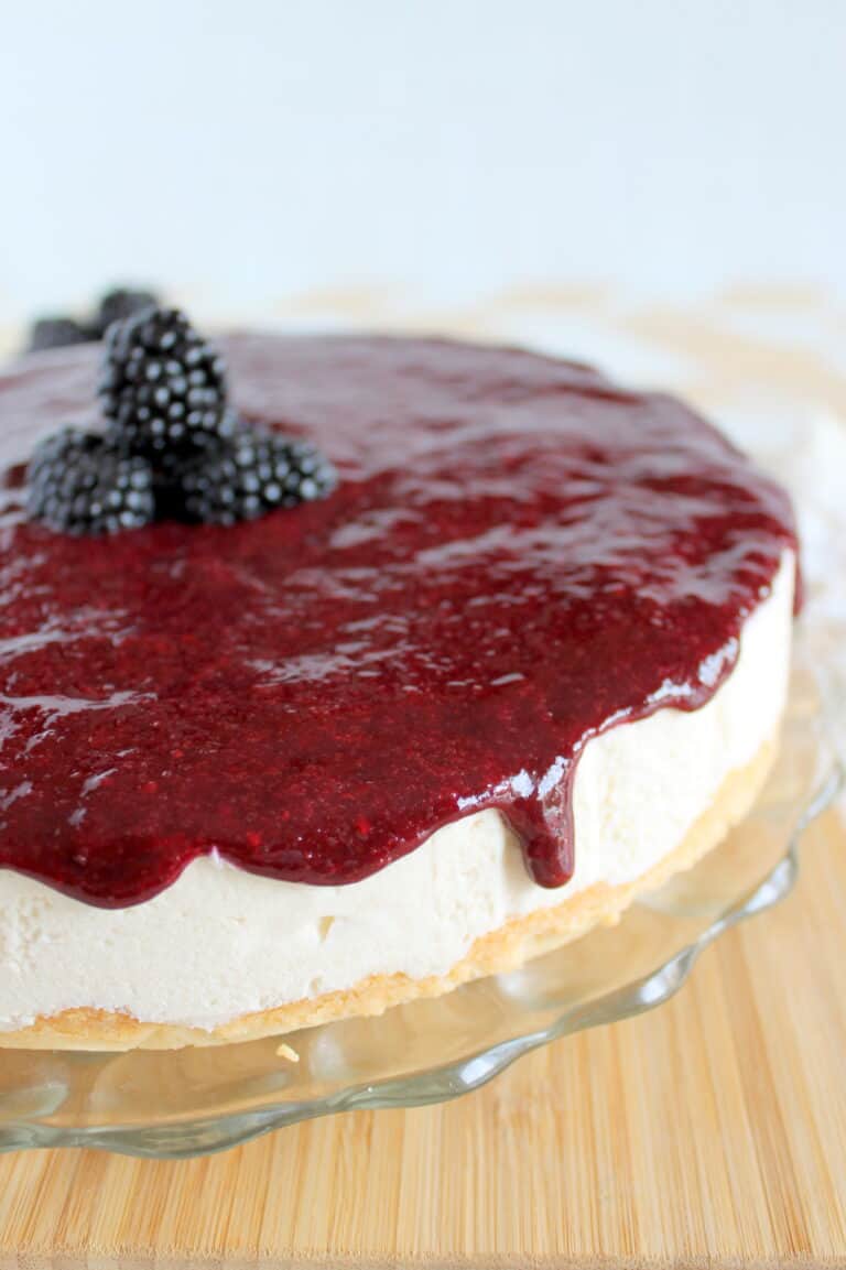 Keto Blackberry Cheesecake