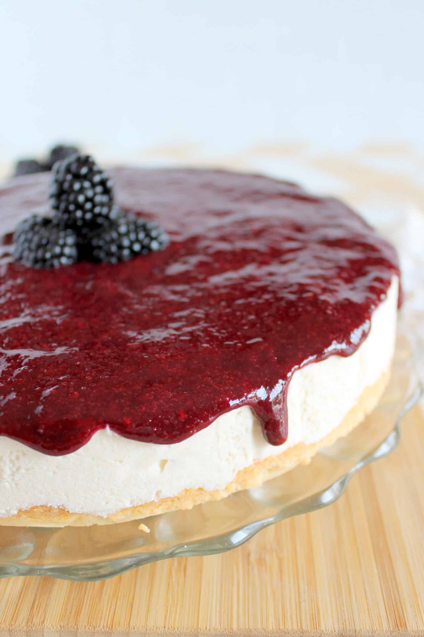 Keto Blackberry Cheesecake Recipe » Keto Foodie